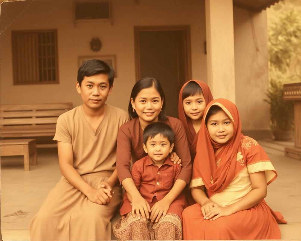 Restorasi foto keluarga lama